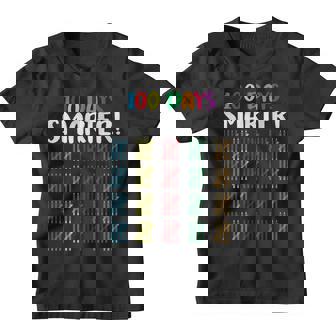 100 Days Smarter Counting Hash Marks Days Of School V2 Youth T-shirt | Mazezy