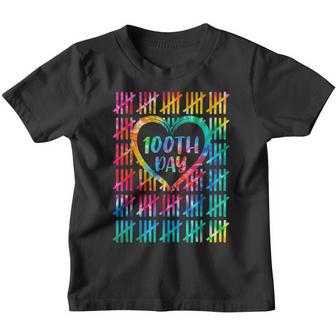 100 Days Smarter Counting Tally Marks 100Th Day Of School V3 Youth T-shirt - Thegiftio UK