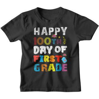 100 Days Smarter First Grade 100Th Day Of School 1St Grade V2 Youth T-shirt - Thegiftio UK