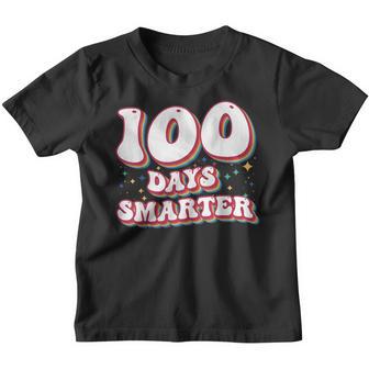 100 Days Smarter For Teachers Kids Boys Retro Vintage Youth T-shirt - Thegiftio UK