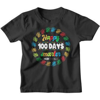 100 Days Smarter For Teachers Kids Happy 100Th Day Youth T-shirt - Thegiftio UK