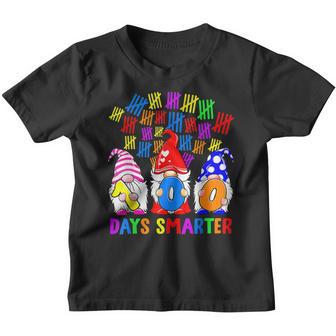 100 Days Smarter Gnomes Cute Happy 100Th Day Of School Gnome V3 Youth T-shirt - Thegiftio UK