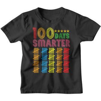 100 Days Smarter Happy 100Th Day Of School Student Teacher V11 Youth T-shirt - Thegiftio UK