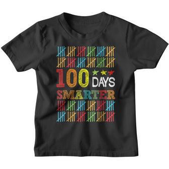 100 Days Smarter Happy 100Th Day Of School Student Teacher V15 Youth T-shirt - Thegiftio UK