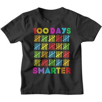 100 Days Smarter Happy 100Th Day Of School Student Teacher V3 Youth T-shirt - Thegiftio UK