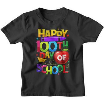 100 Days Smarter Happy 100Th Day Of School Student Teacher V5 Youth T-shirt - Thegiftio UK