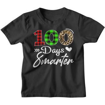 100 Days Smarter Happy 100Th Day Of School Teachers Students Youth T-shirt - Thegiftio UK