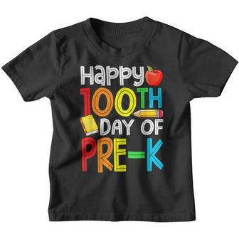 100 Days Smarter Pre K Happy 100Th Day Of School Pre K Gift V3 Youth T-shirt - Thegiftio UK