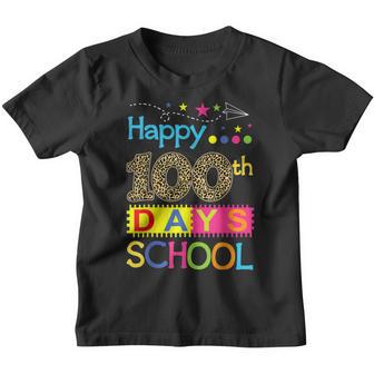 100 Days Smarter Rainbow Happy 100Th Day Of School Teacher Youth T-shirt - Thegiftio UK