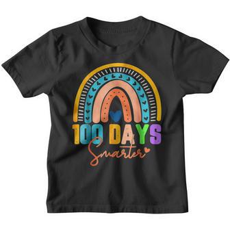 100 Days Smarter Rainbow Teacher Students Kids Boys V2 Youth T-shirt - Thegiftio UK