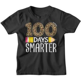 100 Days Smarter Teacher Or Student 100Th Day Of School V3 Youth T-shirt - Thegiftio UK