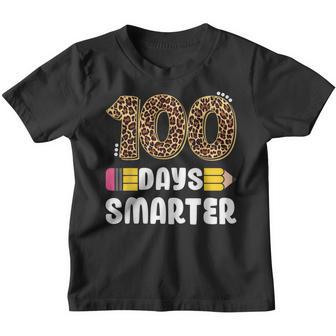 100 Days Smarter Teacher Or Student 100Th Day Of School Youth T-shirt - Thegiftio UK