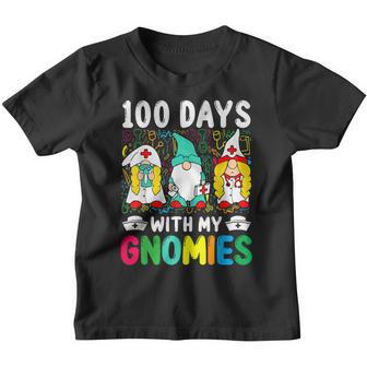 100 Days With My Gnomies School Nurse Gnome Youth T-shirt - Thegiftio UK
