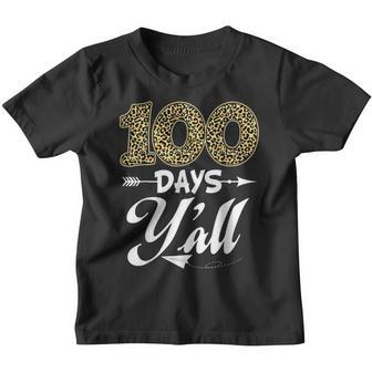100 Days Yall Teacher Or Student 100Th Day Of School V2 Youth T-shirt - Thegiftio UK