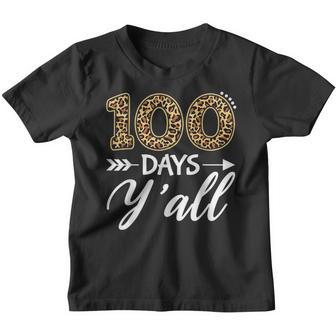 100 Days Yall Teacher Or Student 100Th Day Of School V2 Youth T-shirt - Thegiftio UK