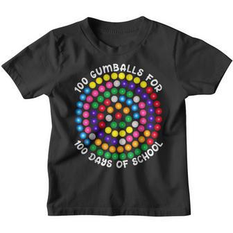 100 Gumballs For 100 Days Of School Youth T-shirt - Thegiftio UK