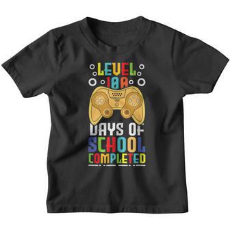 100Th Day Completed Gamer Gaming Happy 100 Days Of School Youth T-shirt - Thegiftio UK