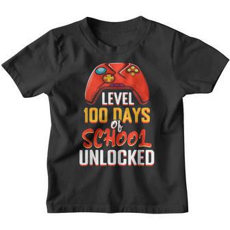 100Th Day Kid Gamer Gaming Game Happy 100 Days Of School Youth T-shirt - Thegiftio UK