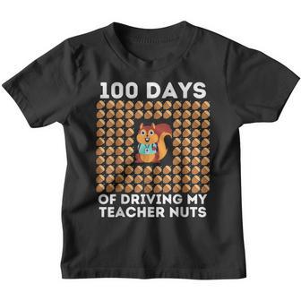100Th Day Of Driving My Teacher Nut School Cool Squirrel Youth T-shirt - Thegiftio UK