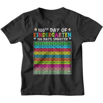 100Th Day Of Kindergarten 100 Days Smarter Boy Girls Youth T-shirt - Thegiftio UK