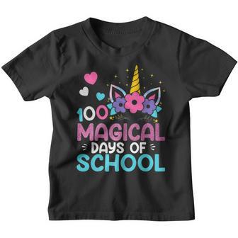 100Th Day Of Kindergarten For Girls 100 Magical Days V2 Youth T-shirt - Thegiftio UK