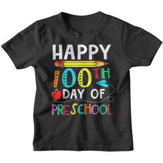100Th Day Of Preschool Teacher Happy 100 Days Gifts Youth T-shirt - Thegiftio UK