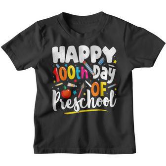 100Th Day Of Preschool Teachers Kids 100 Days Of School Youth T-shirt - Thegiftio UK