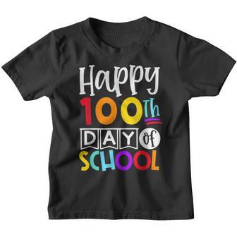 100Th Day Of School 100 Days Of Making A Difference Colorful Youth T-shirt - Thegiftio UK