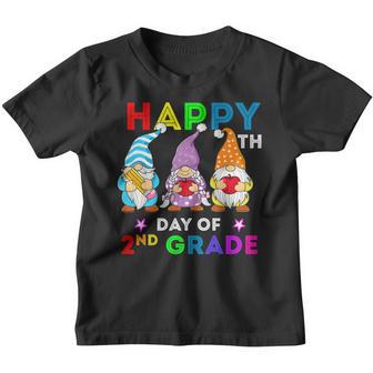 100Th Day Of School 2Nd Grade Gnomes Teacher Kid 100 Days Youth T-shirt - Thegiftio UK