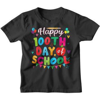 100Th Day Of School For Teachers Kids Happy 100 Days V6 Youth T-shirt - Thegiftio UK