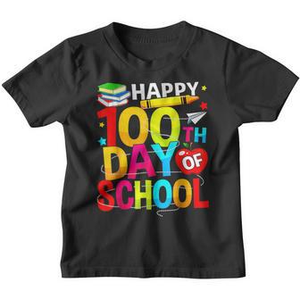 100Th Day Of School For Teachers Kids Happy 100 Days V7 Youth T-shirt - Thegiftio UK