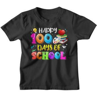 100Th Day Of School For Teachers Kids Happy 100 Days V8 Youth T-shirt - Thegiftio UK