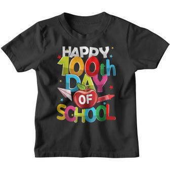 100Th Day Of School For Teachers Kids Happy 100 Days Youth T-shirt - Thegiftio UK