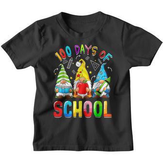 100Th Day Of School Gnomes Teacher Student 100 Days Smarter Youth T-shirt - Thegiftio UK