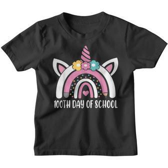 100Th Day Of School Leopard Gift 100 Days Smarter Rainbow Youth T-shirt - Thegiftio UK