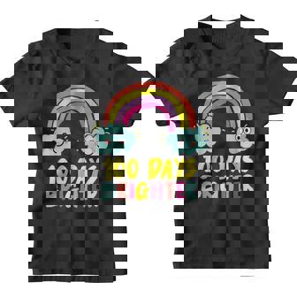 100Th Day Of School Teacher 100 Days Brighter Rainbow Youth T-shirt - Seseable