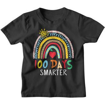 100Th Day Of School Teacher 100 Days Smarter Teachers Kids Youth T-shirt - Thegiftio UK