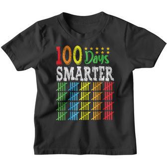 100Th Day Of School Teacher Kid Child Happy 100 Days Smarter V2 Youth T-shirt - Thegiftio UK