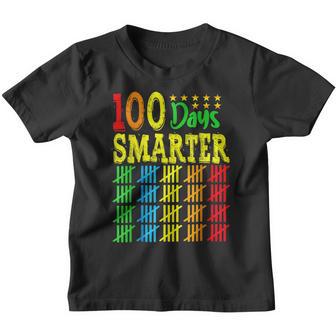 100Th Day Of School Teacher Kid Child Happy 100 Days Smarter V5 Youth T-shirt - Thegiftio UK