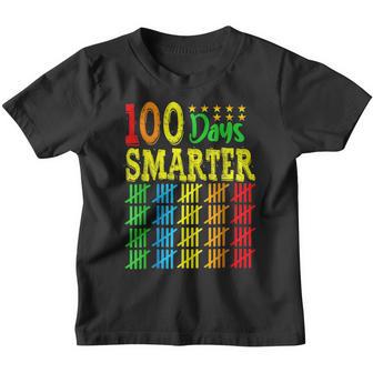 100Th Day Of School Teacher Kid Child Happy 100 Days Smarter V6 Youth T-shirt - Thegiftio UK
