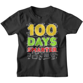 100Th Day Of School Teacher Kid Child Happy 100 Days Smarter Youth T-shirt - Thegiftio UK