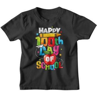 100Th Day Of School Teachers Kids Child Happy 100 Days 1 V2 Youth T-shirt - Seseable