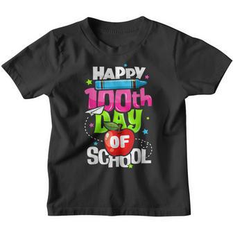 100Th Day Of School Teachers Kids Child Happy 100 Days V19 Youth T-shirt - Thegiftio UK