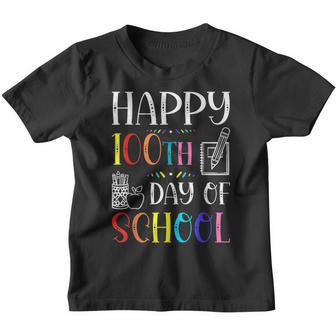 100Th Day Of School Teachers Kids Child Happy 100 Days V7 Youth T-shirt - Thegiftio UK
