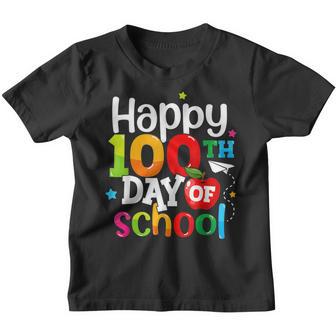 100Th Day Of School Teachers Kids Girls Boys Happy 100 Days V4 Youth T-shirt - Thegiftio UK