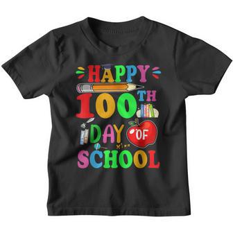 100Th Day Of School Teachers Kids Girls Boys Happy 100 Days V6 Youth T-shirt - Thegiftio UK