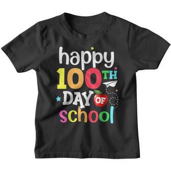100Th Day Of School Teachers Kids Girls Boys Happy 100 Days V7 Youth T-shirt - Thegiftio UK