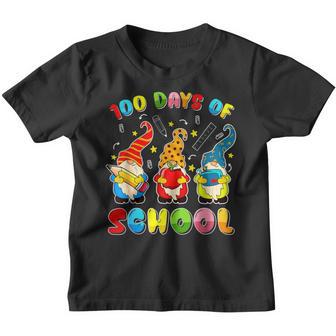 100Th Day Of School Three Gnomes Teachers Kids Youth T-shirt - Thegiftio UK