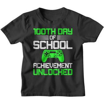 100Th Day Of School -Video Gamer Kids 100 Days Gifts Youth T-shirt - Thegiftio UK