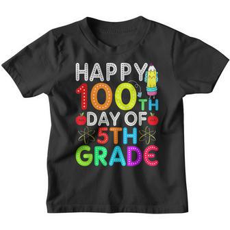 100Th Days Of School Kids Teacher 100 Day Of 5Th Grade Youth T-shirt - Thegiftio UK